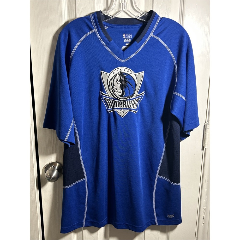 Dallas‎ Mavericks NBA LS Athletic TX3 COOL Shirt Sz M Texas Basketball Mens